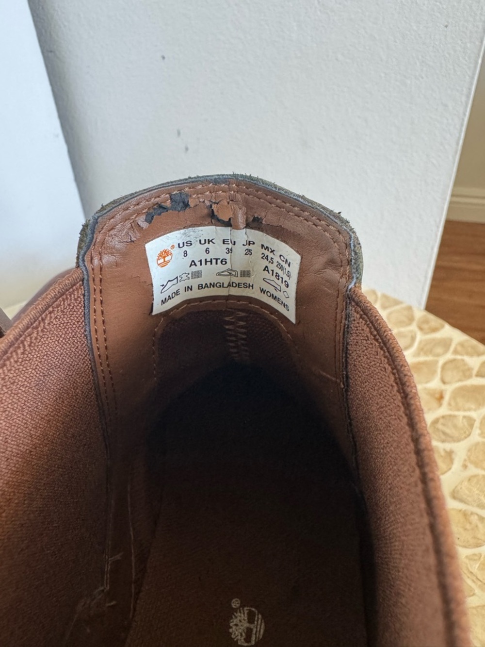 Timberland Magby Chelsea Ankle Leather Boots in Cognac Brown size 8 - Picture 7 of 11